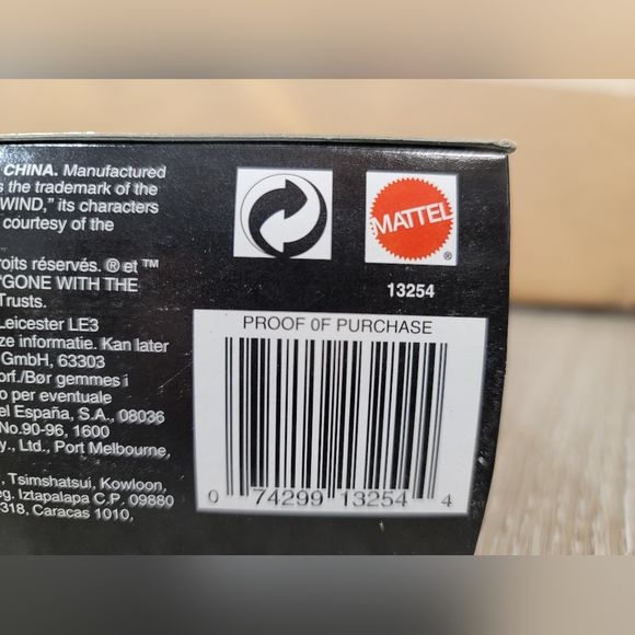 1994 Barbie as Scarlett O’Hara Black & White Dress #13254 By Mattel NIB - Picture 6 of 9